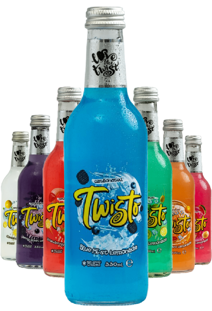 Mixed Flavours Pack - Twisto Carbonated Lemonades 12 x 330ml - Twisto